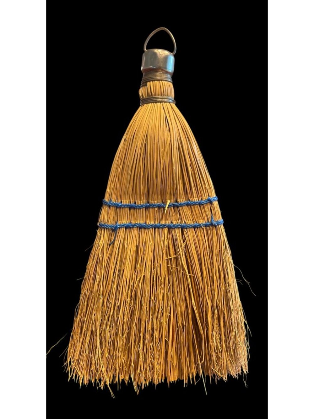 Vtg Fits Rite Handcrafted Decorative Straw Whisk Brooms Set Of 2 - Picture 4 of 6